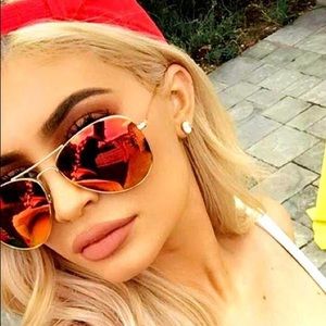 Ray Ban Aviator Red Orange Mirror RB 3025